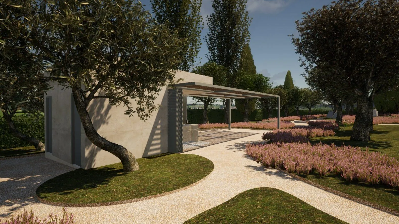 Arhitektonsko projektiranje kuće s bazenom, interijera i okoliša :: VILA MARE - ARHITEKTURA PLUS 