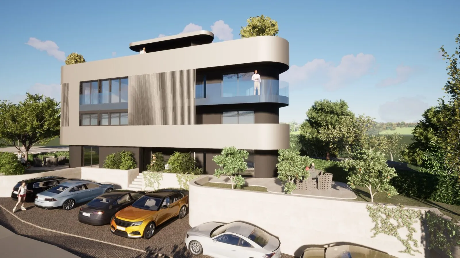 Arhitektonsko projektiranje luksuzne višestambene zgrade :: RAMPADA - ARHITEKTURA PLUS Arhitektonsko projektiranje luksuzne višestambene zgrade :: RAMPADA