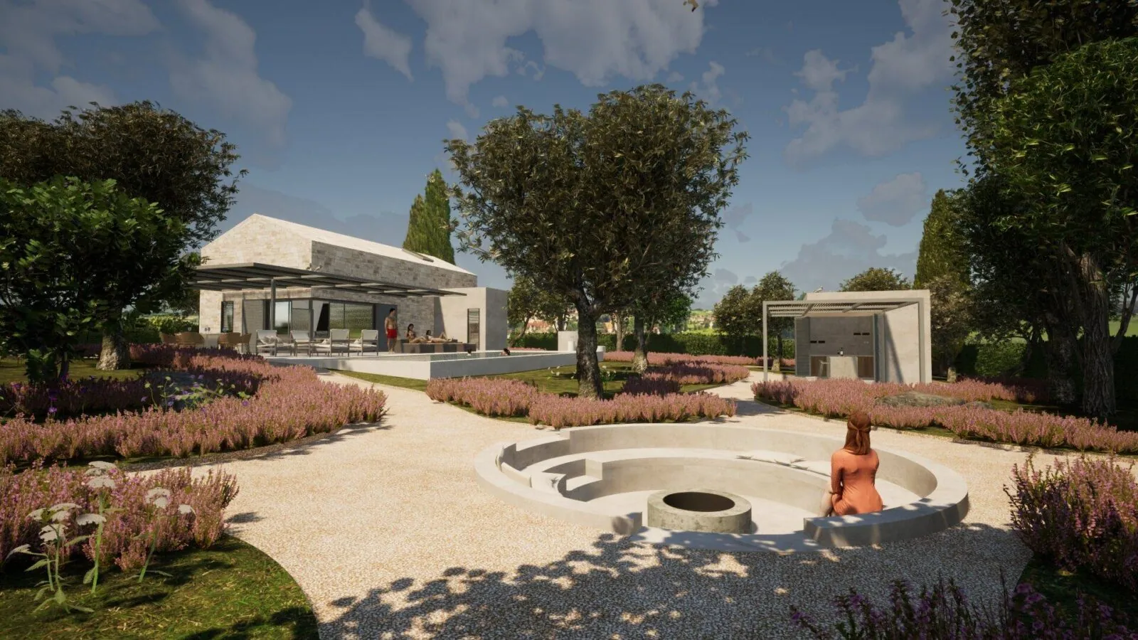 Arhitektonsko projektiranje kuće s bazenom, interijera i okoliša :: VILA MARE - ARHITEKTURA PLUS 