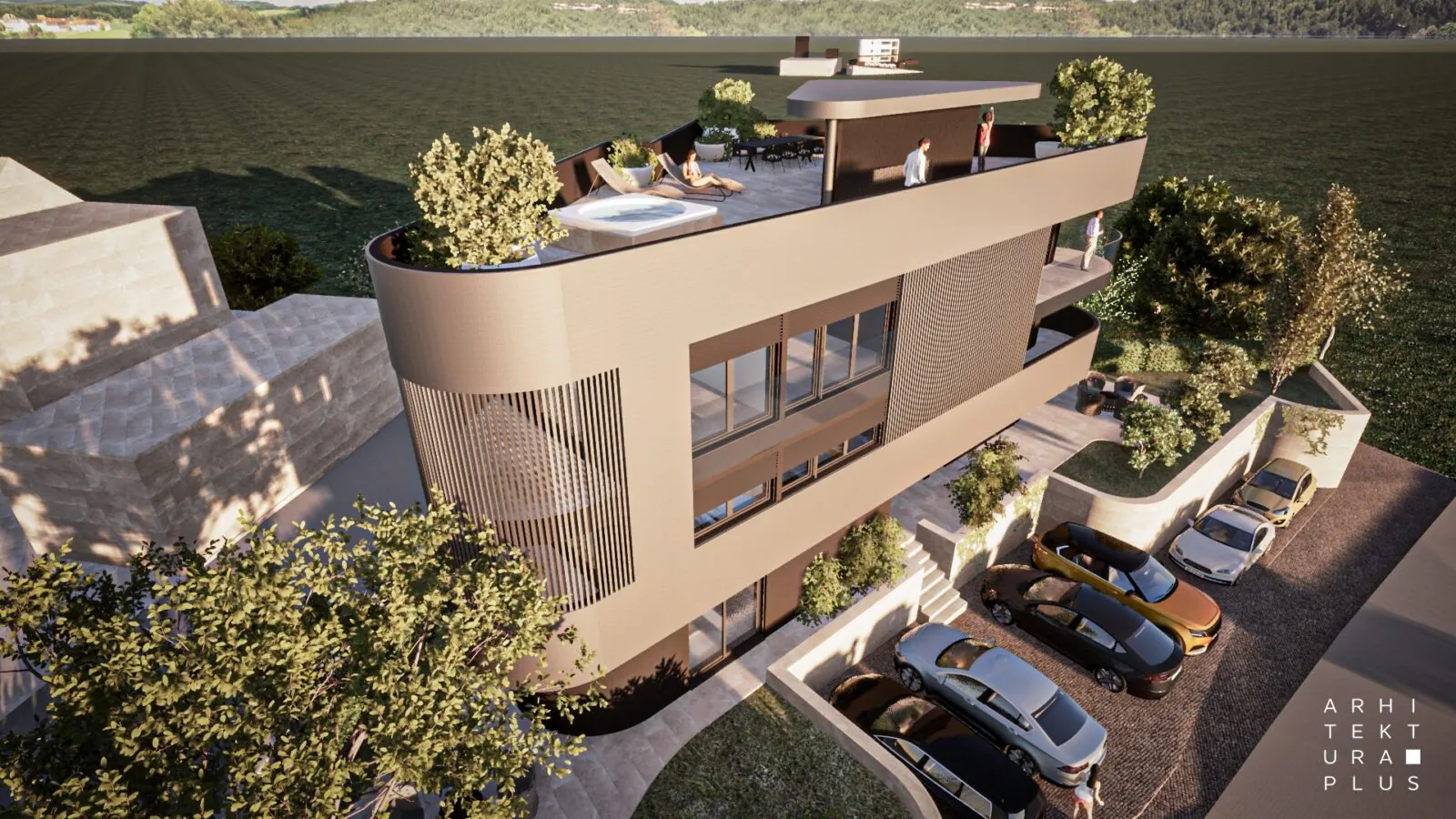 Arhitektonsko projektiranje luksuzne višestambene zgrade :: RAMPADA - ARHITEKTURA PLUS 
