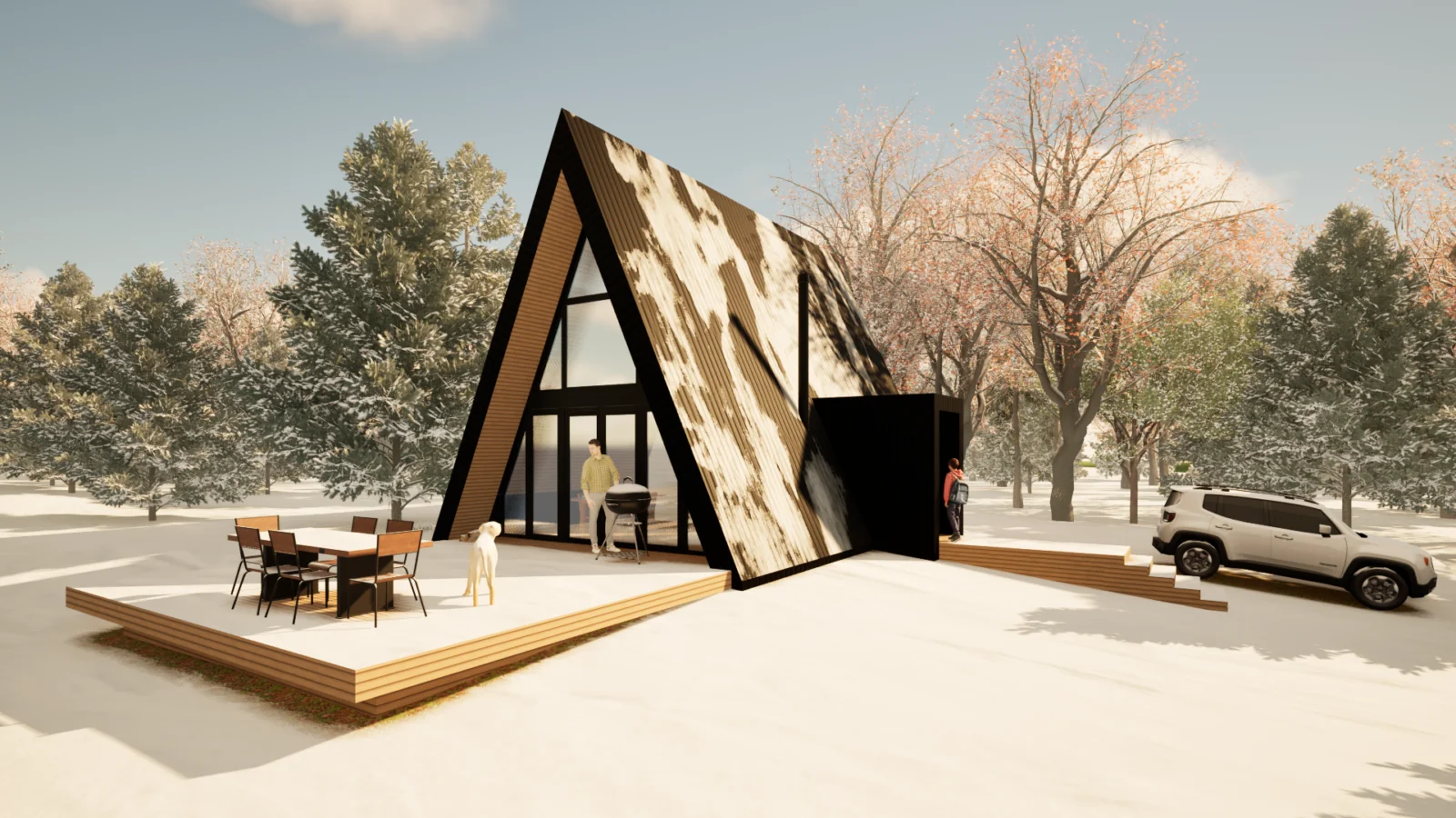 Idejni projekt planinske kuće A+FRAME 2.2 - ARHITEKTURA PLUS Idejni projekt planinske kuće A+FRAME 2.2