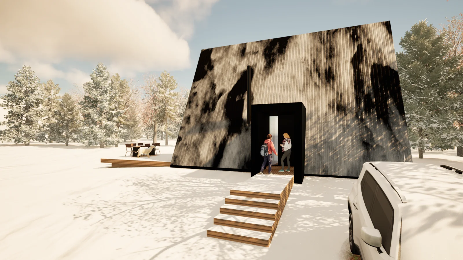 Idejni projekt planinske kuće A+FRAME 2.2 - ARHITEKTURA PLUS 