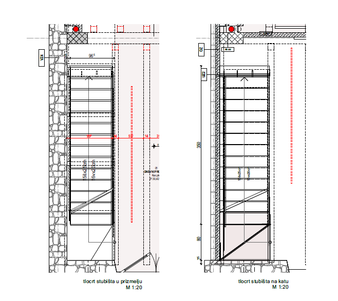 Izvedbeni detalj montažnog stubišta - ARHITEKTURA PLUS Izvedbeni detalj montažnog stubišta
